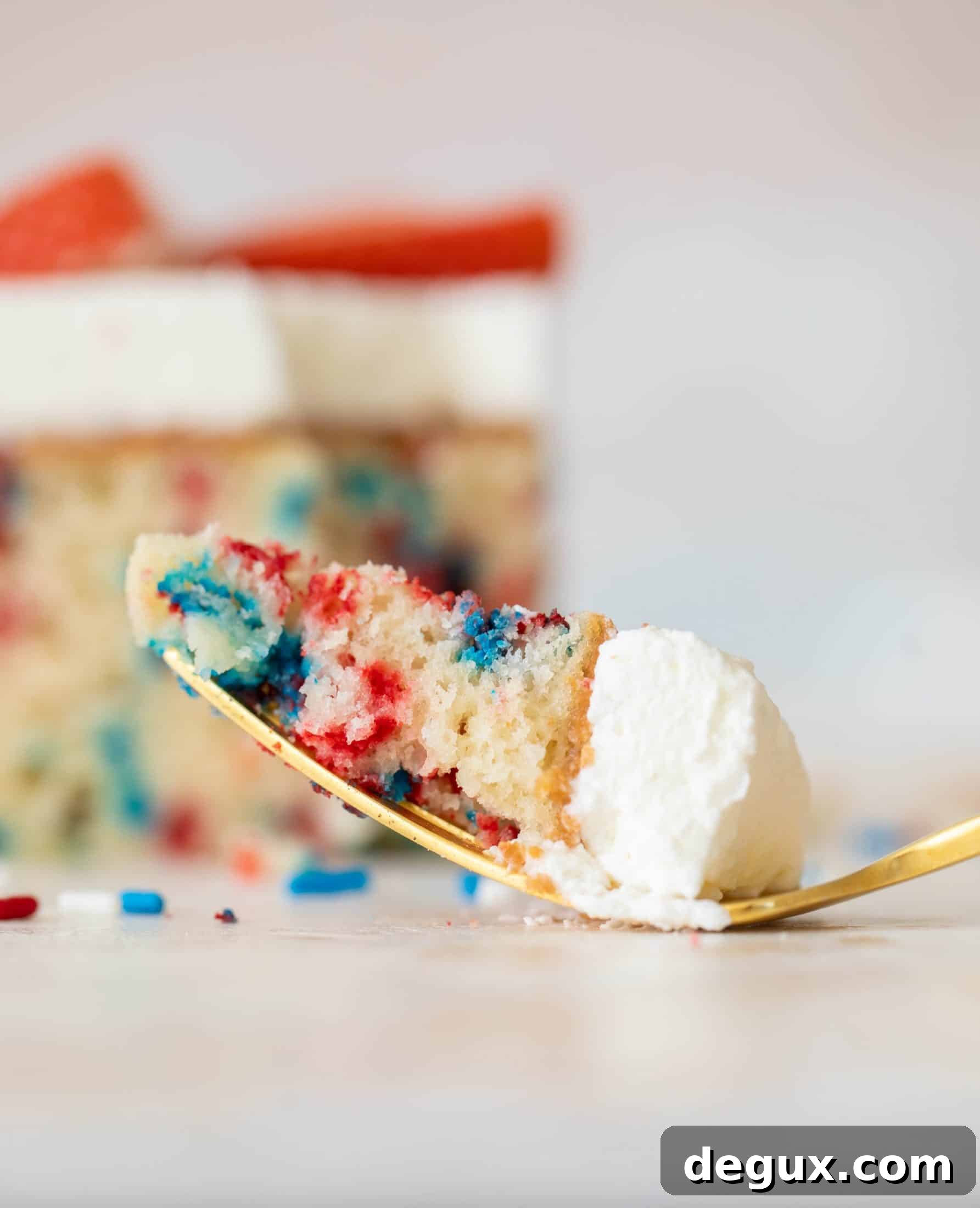 Funfetti Flag Cake Recipe: Patriotic Layer Cake with Sprinkles 11 funfetti flag cake