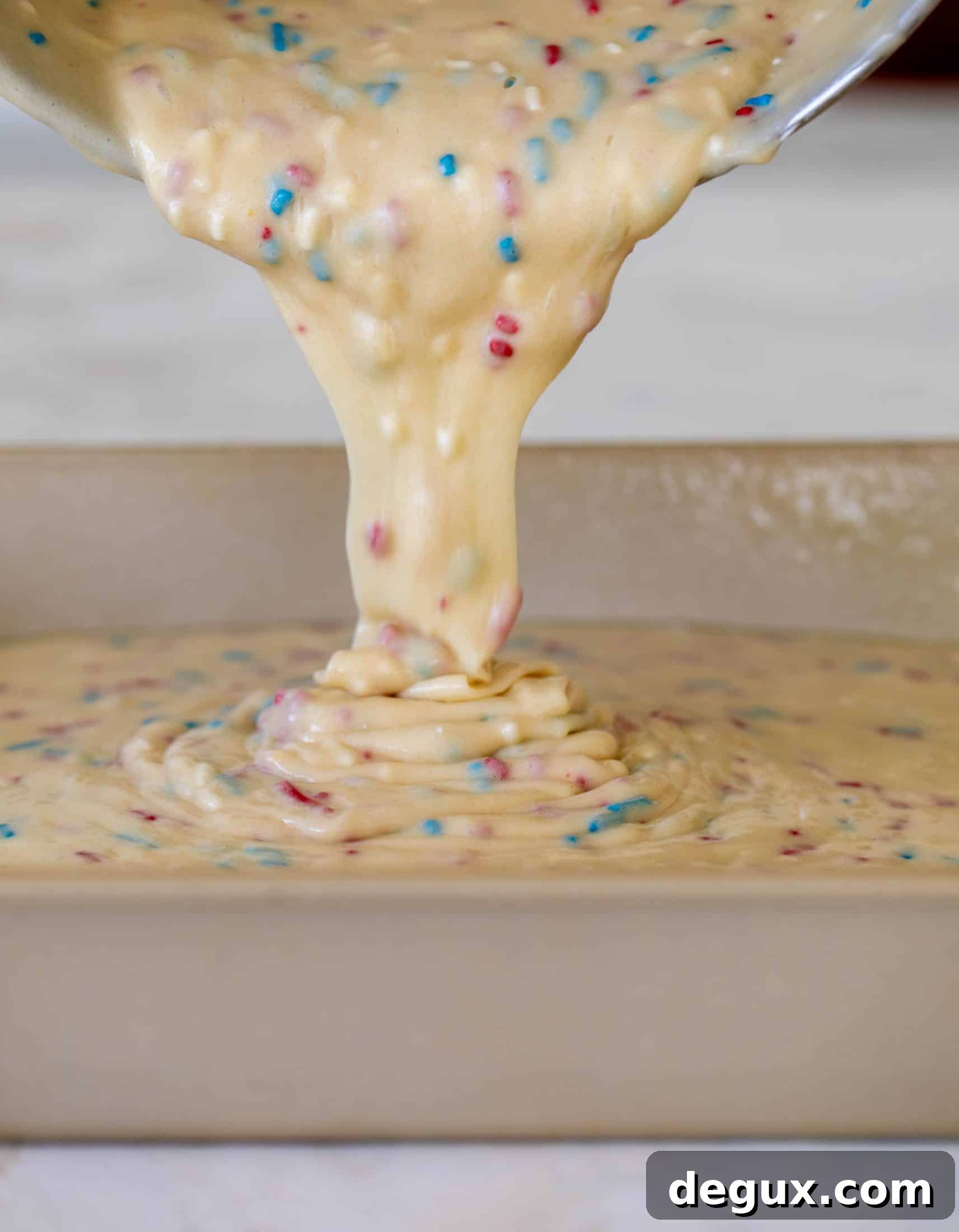 Funfetti Flag Cake Recipe: Patriotic Layer Cake with Sprinkles 4 funfetti flag cake