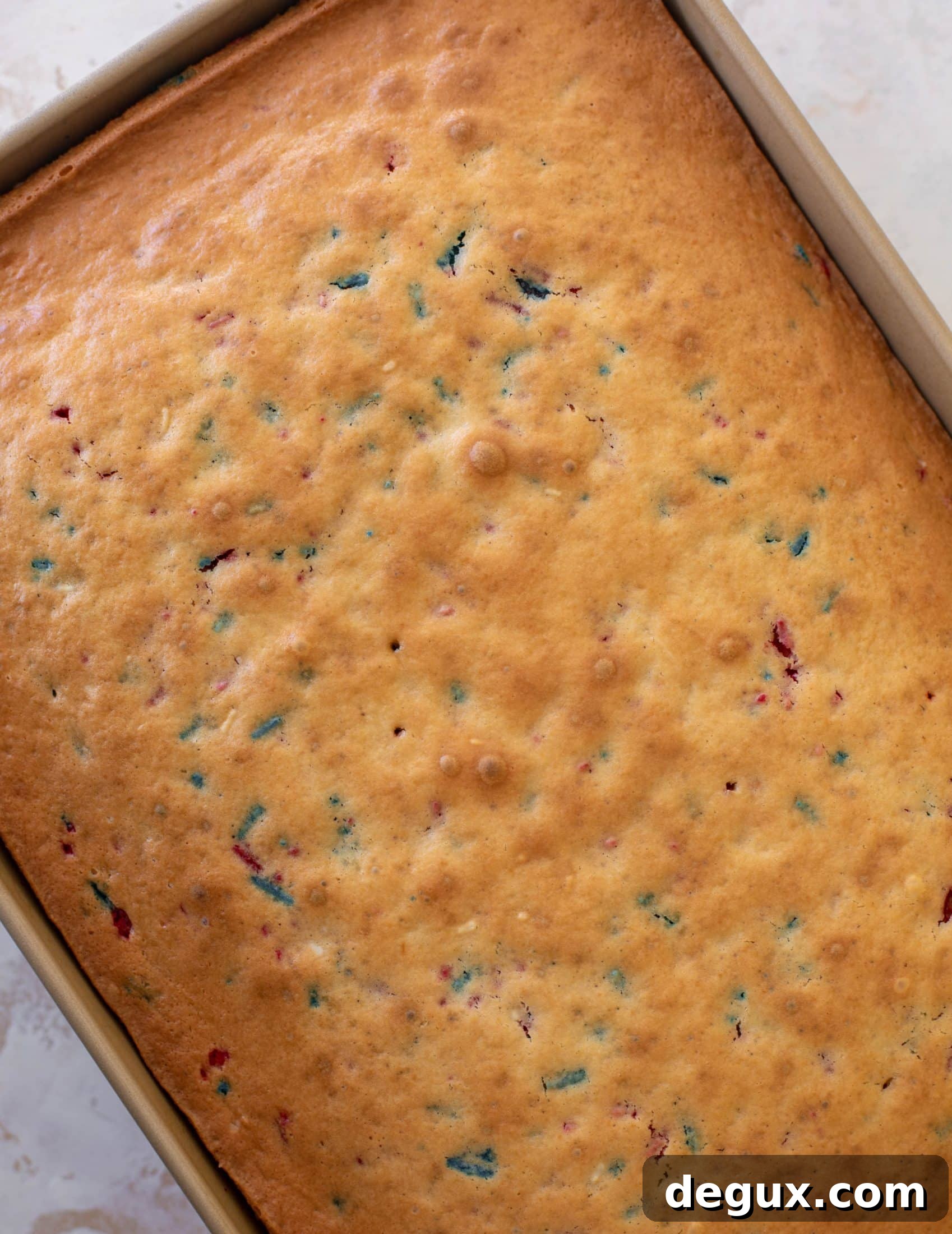 Funfetti Flag Cake Recipe: Patriotic Layer Cake with Sprinkles 5 funfetti flag cake