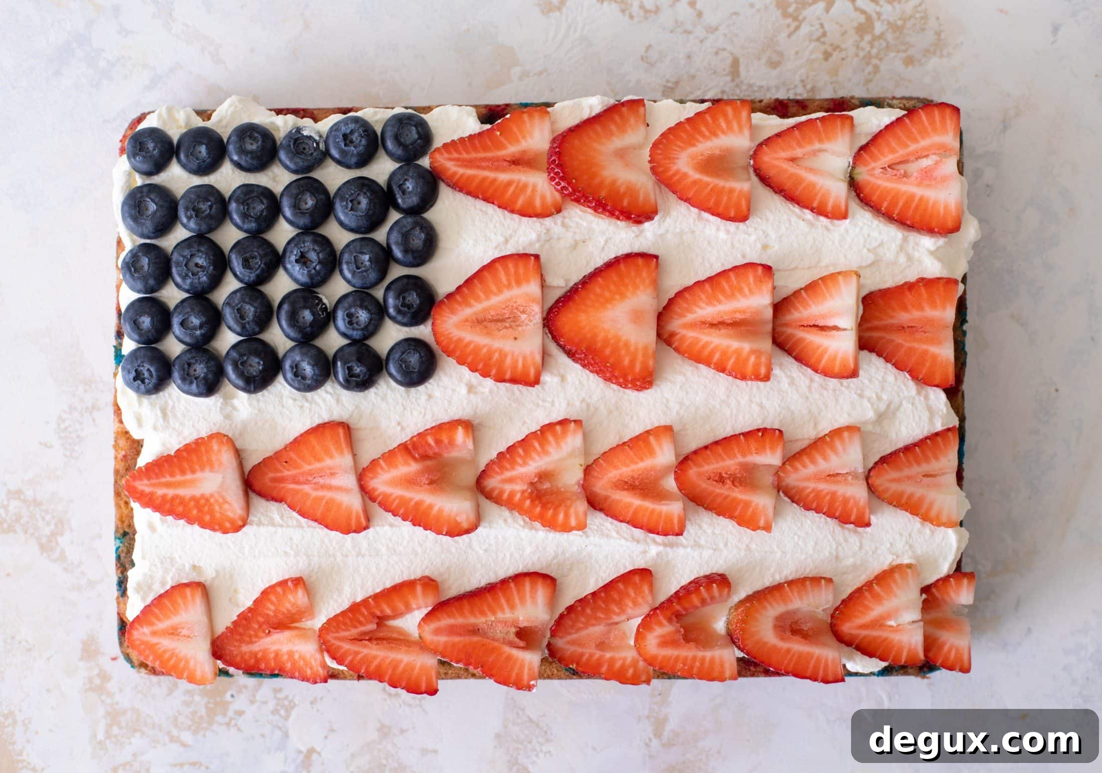 Funfetti Flag Cake Recipe: Patriotic Layer Cake with Sprinkles 8 funfetti flag cake