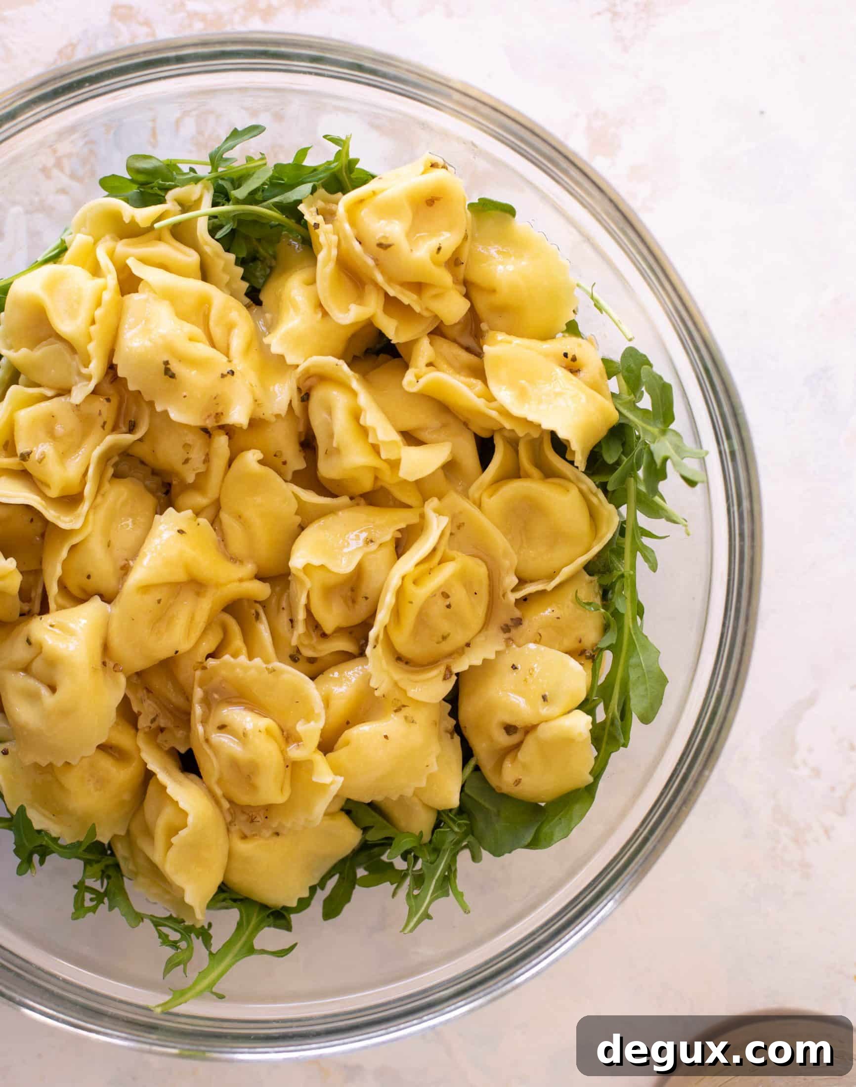 salami and red pepper tortellini salad