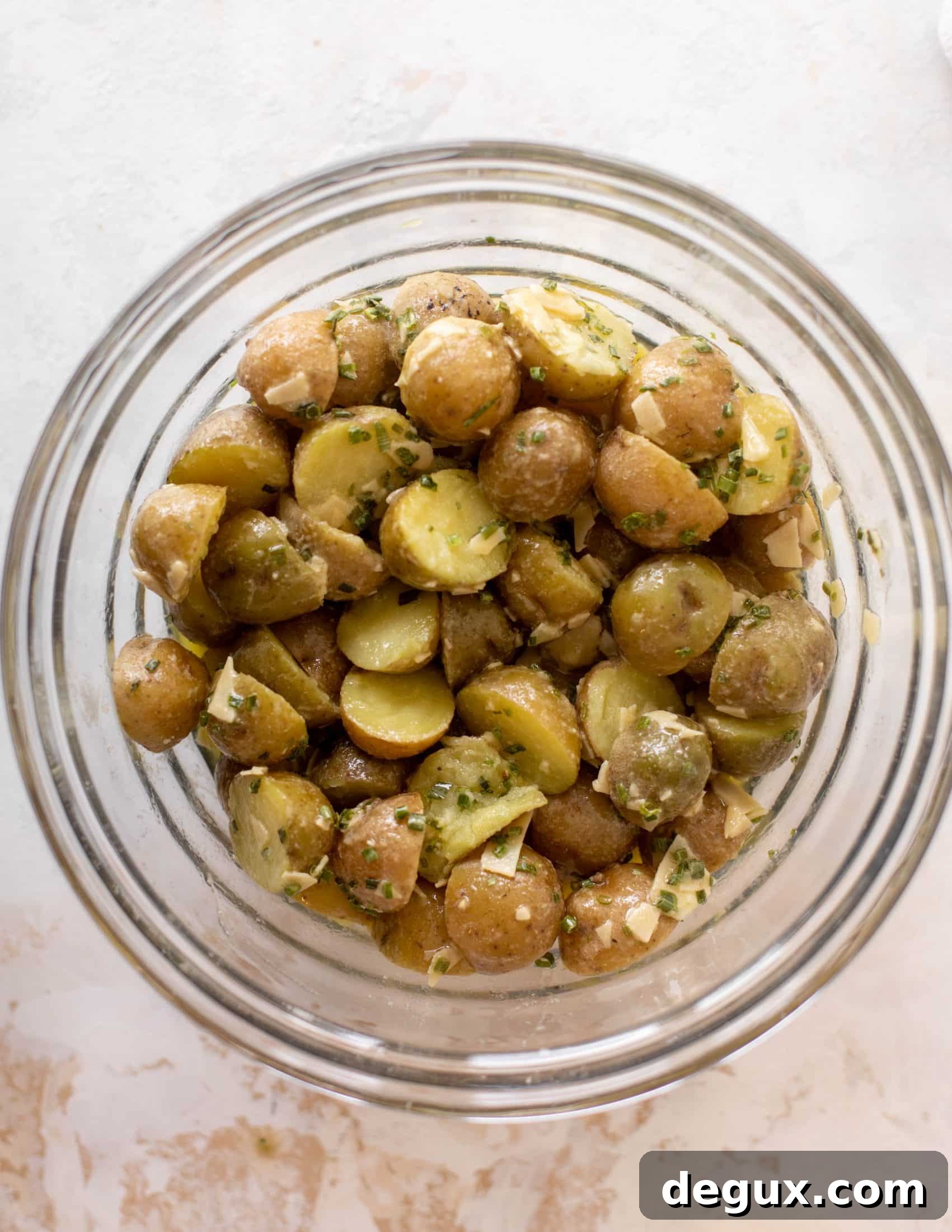 Lemon-Chive Potato Salad with Parmesan and Fresh Herbs 7 lemon chive potato salad