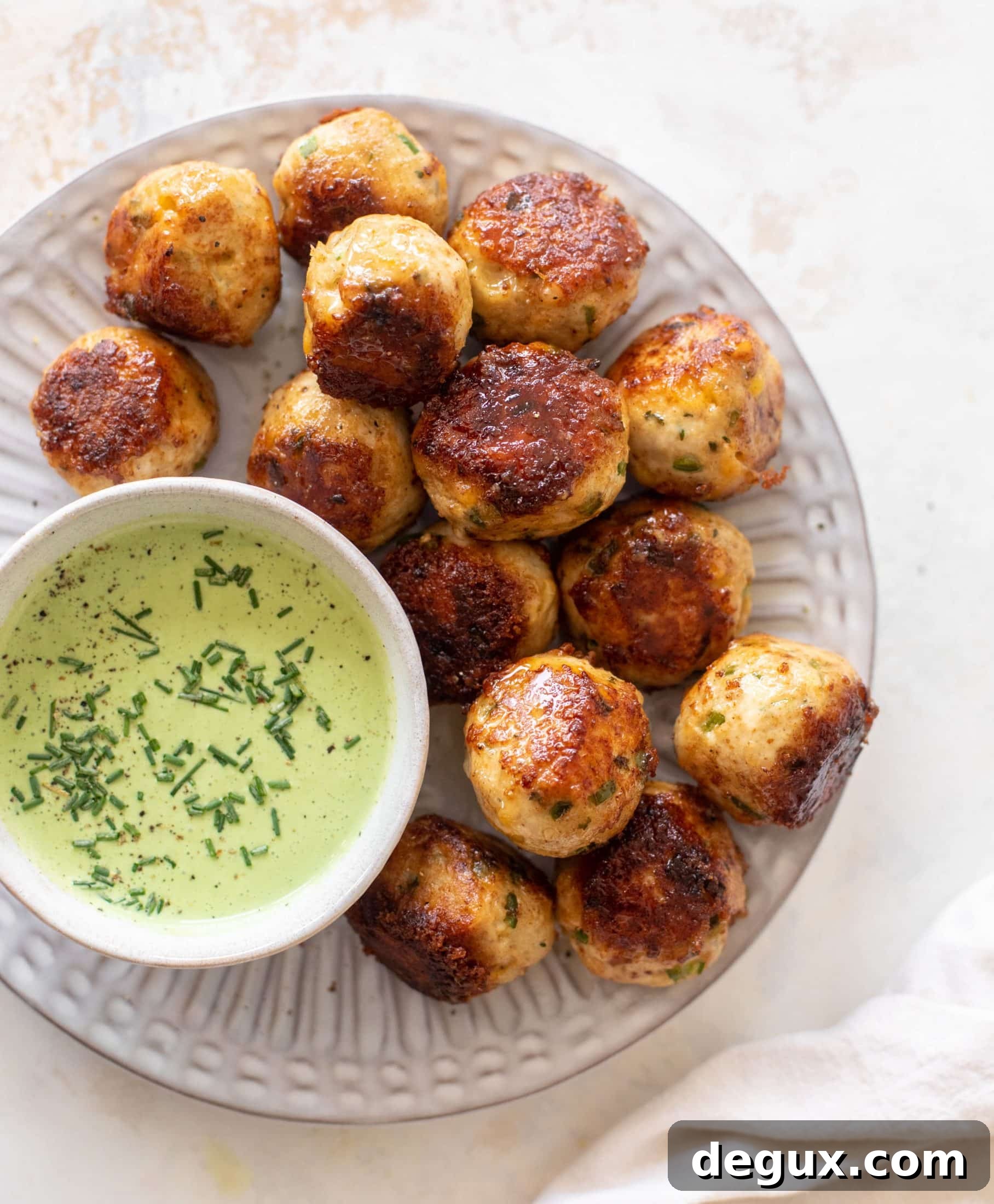 Jalapeno cheddar chicken meatballs