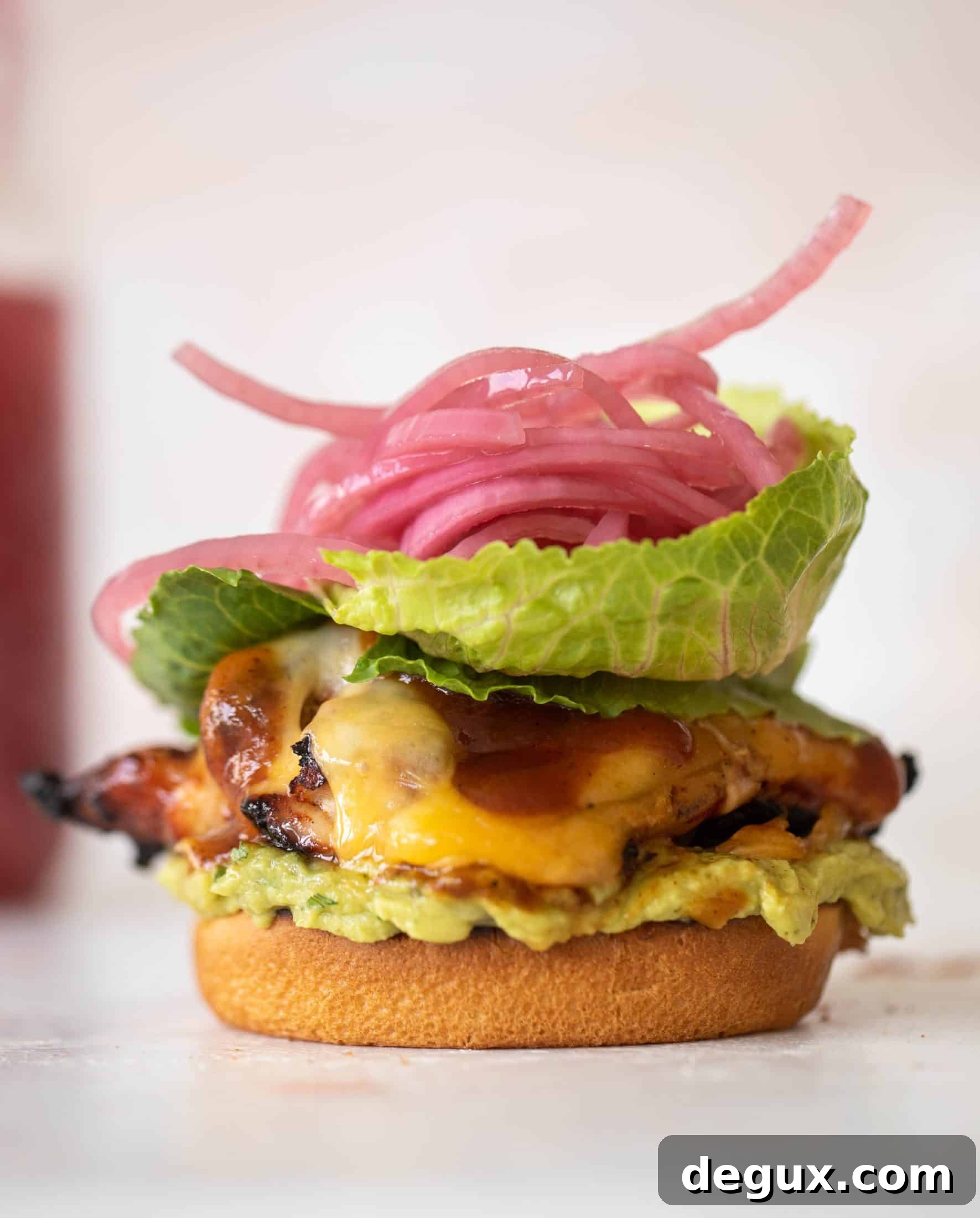 Grilled BBQ Chicken & Guacamole Sandwich Recipe 5 grilled BBQ chicken sandwiches