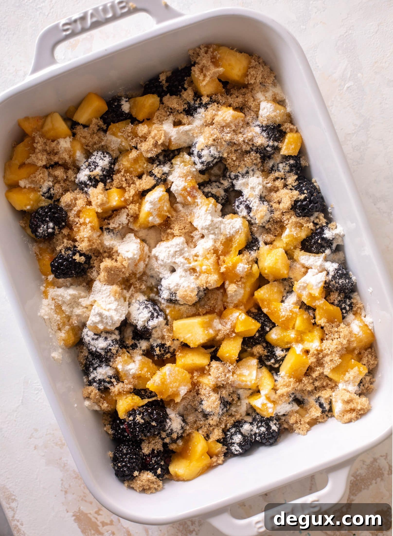 blackberry peach crisp