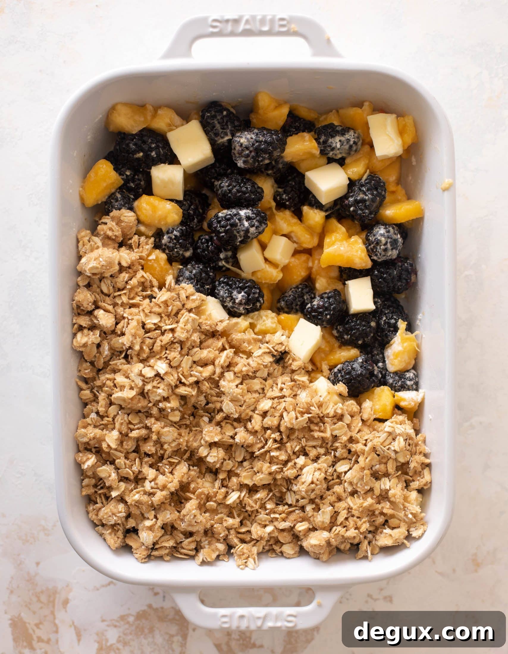 blackberry peach crisp