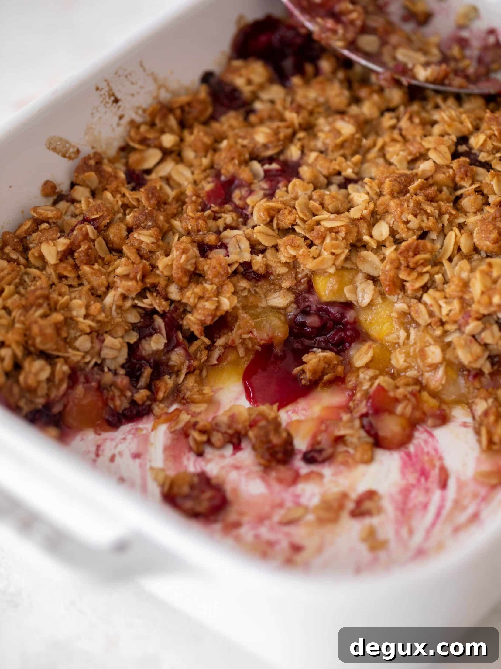 blackberry peach crisp