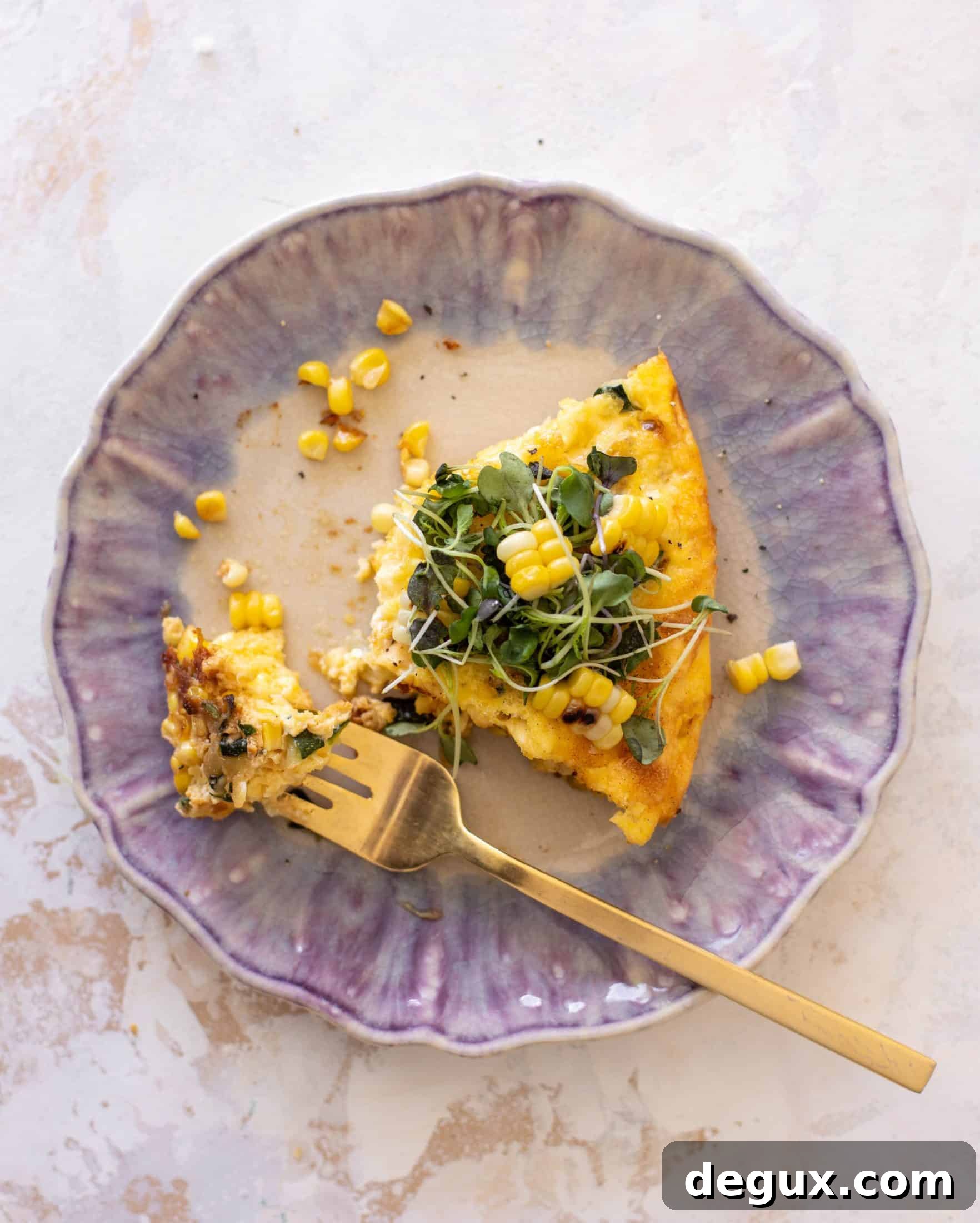 zucchini corn frittata
