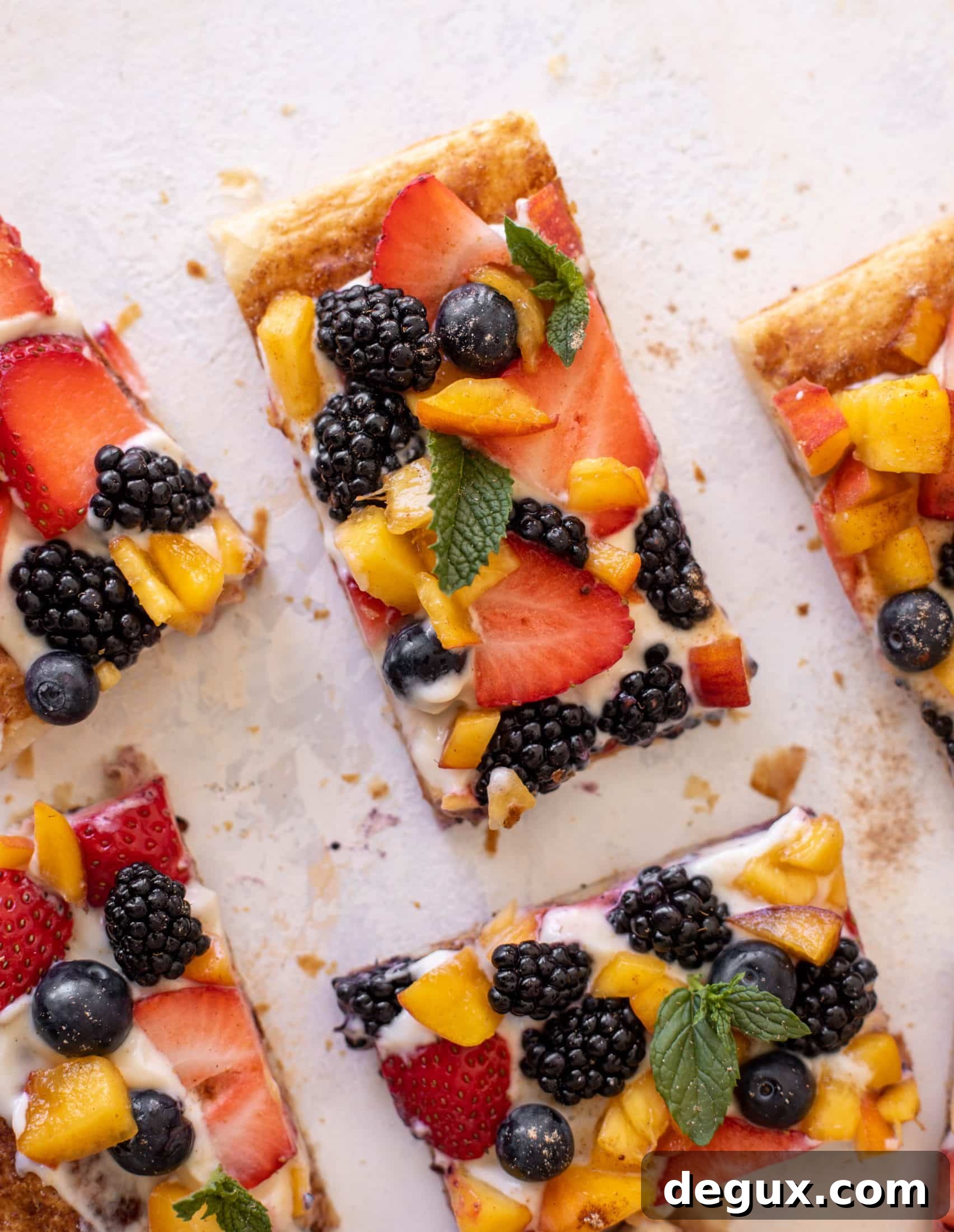 Puff Pastry Fruit Pizza with Cream Cheese Glaze 10 puff pastry fruit pizza
