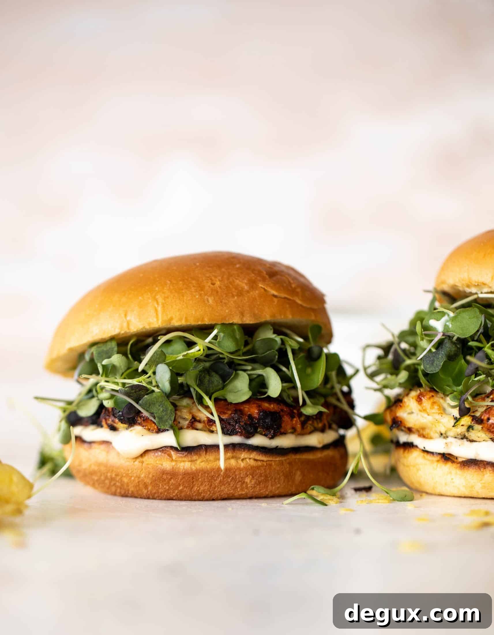 grilled zucchini chicken burgers