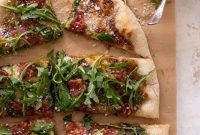 Grilled Prosciutto Pizza with Melted Havarti and Fig Jam