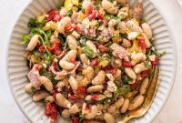 Summer Salami and White Bean Salad