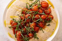 Creamy White Bean Dip with Blistered Cherry Tomatoes
