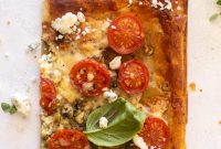 Tomato, Basil and Blue Cheese Tart Recipe