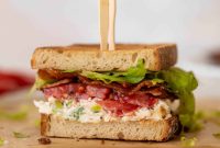 Creamy Chicken Salad BLT with Crispy Bacon