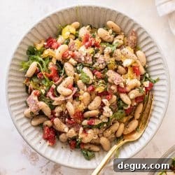 salami white bean salad
