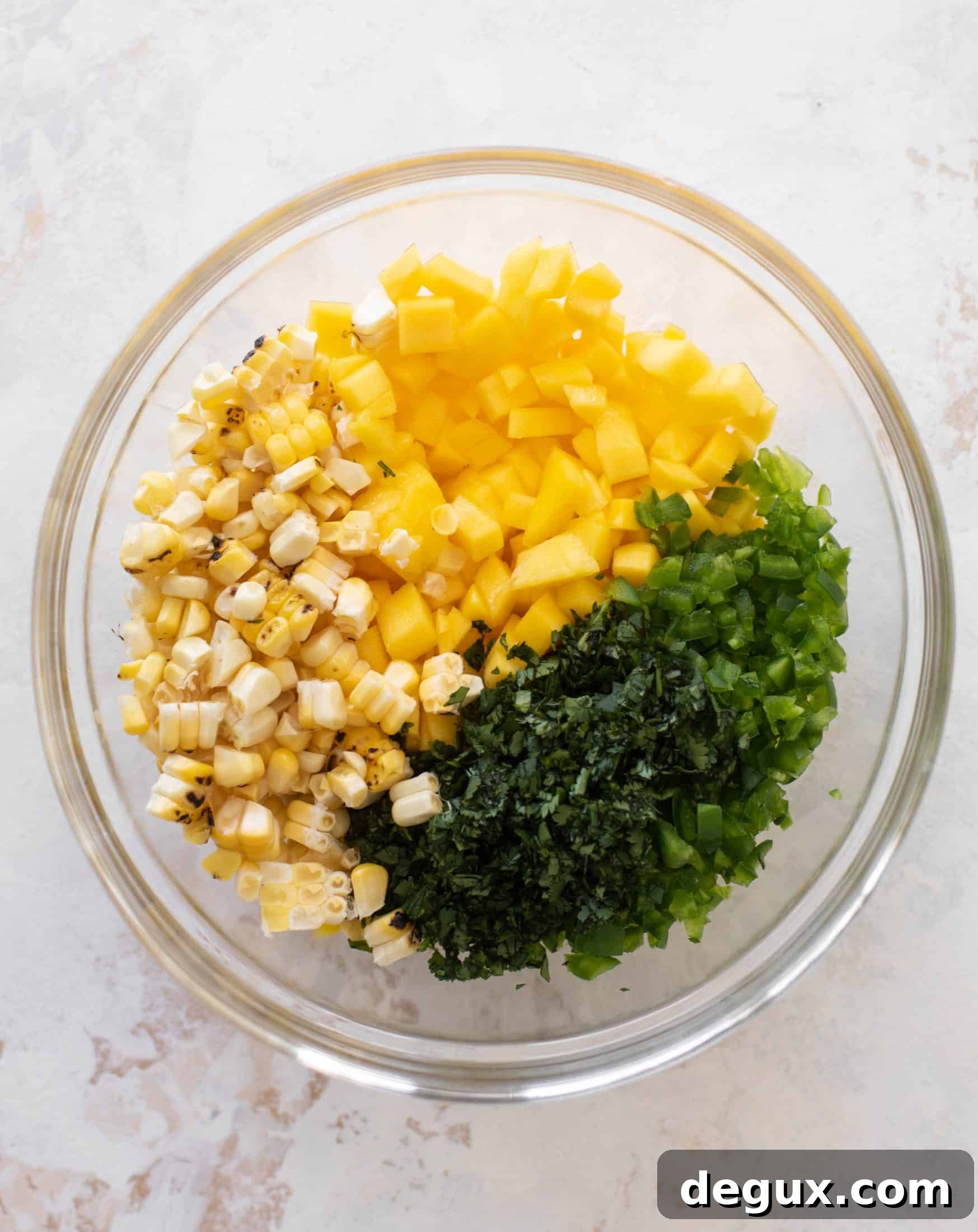 chili lime chicken thighs with mango corn salsa