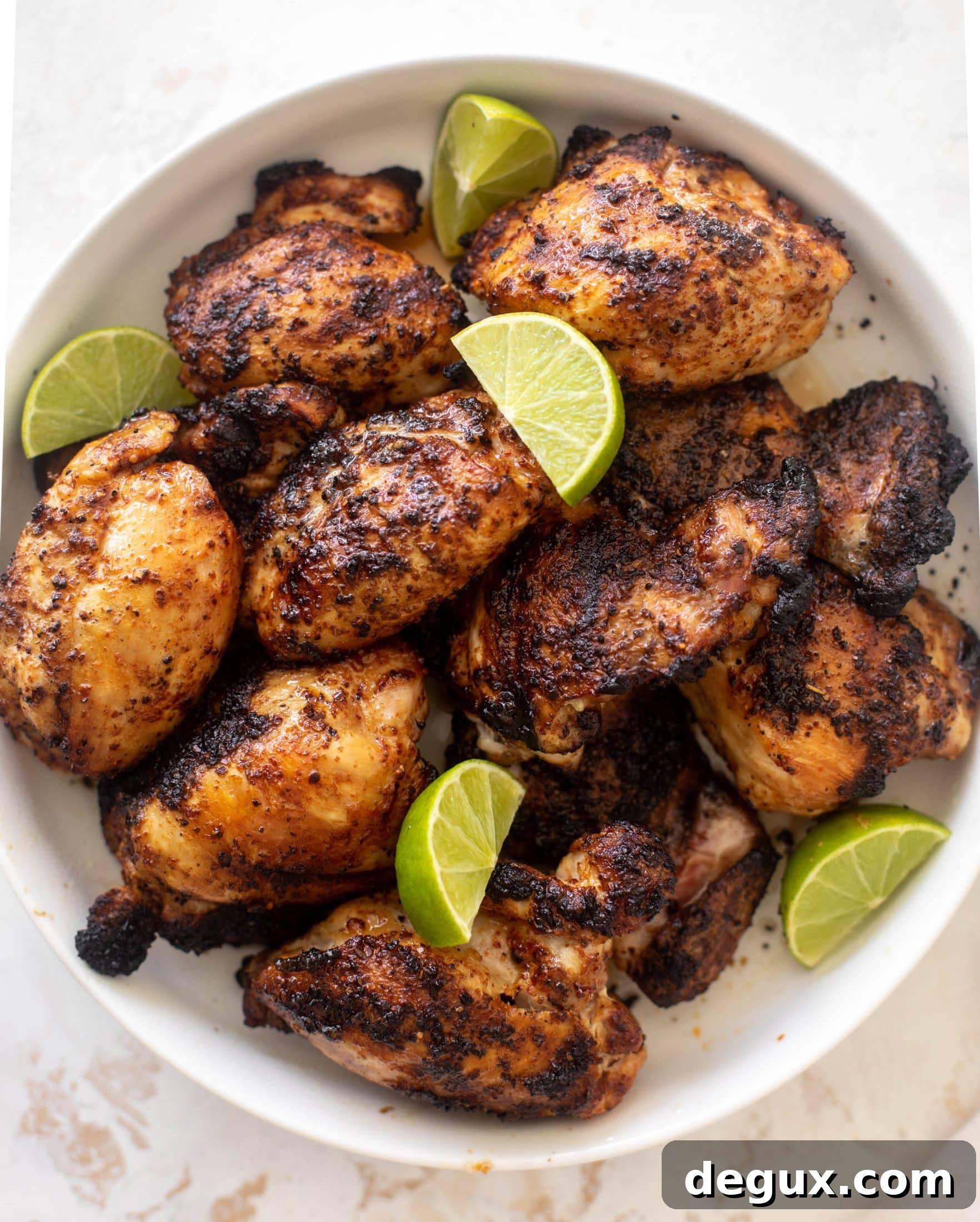 chili lime chicken thighs with mango corn salsa