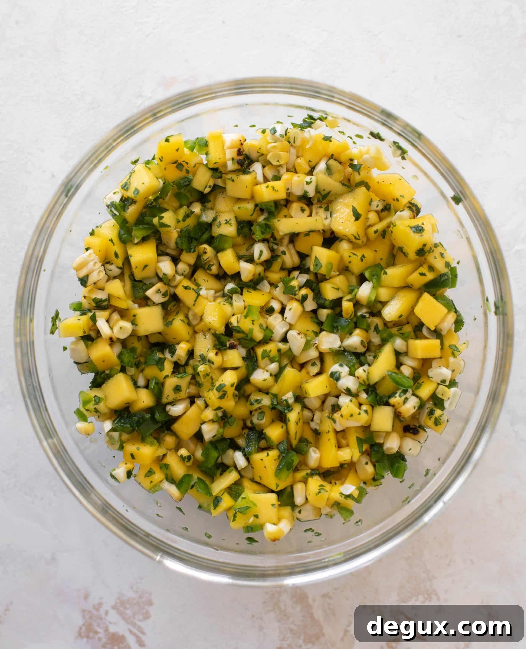 chili lime chicken thighs with mango corn salsa