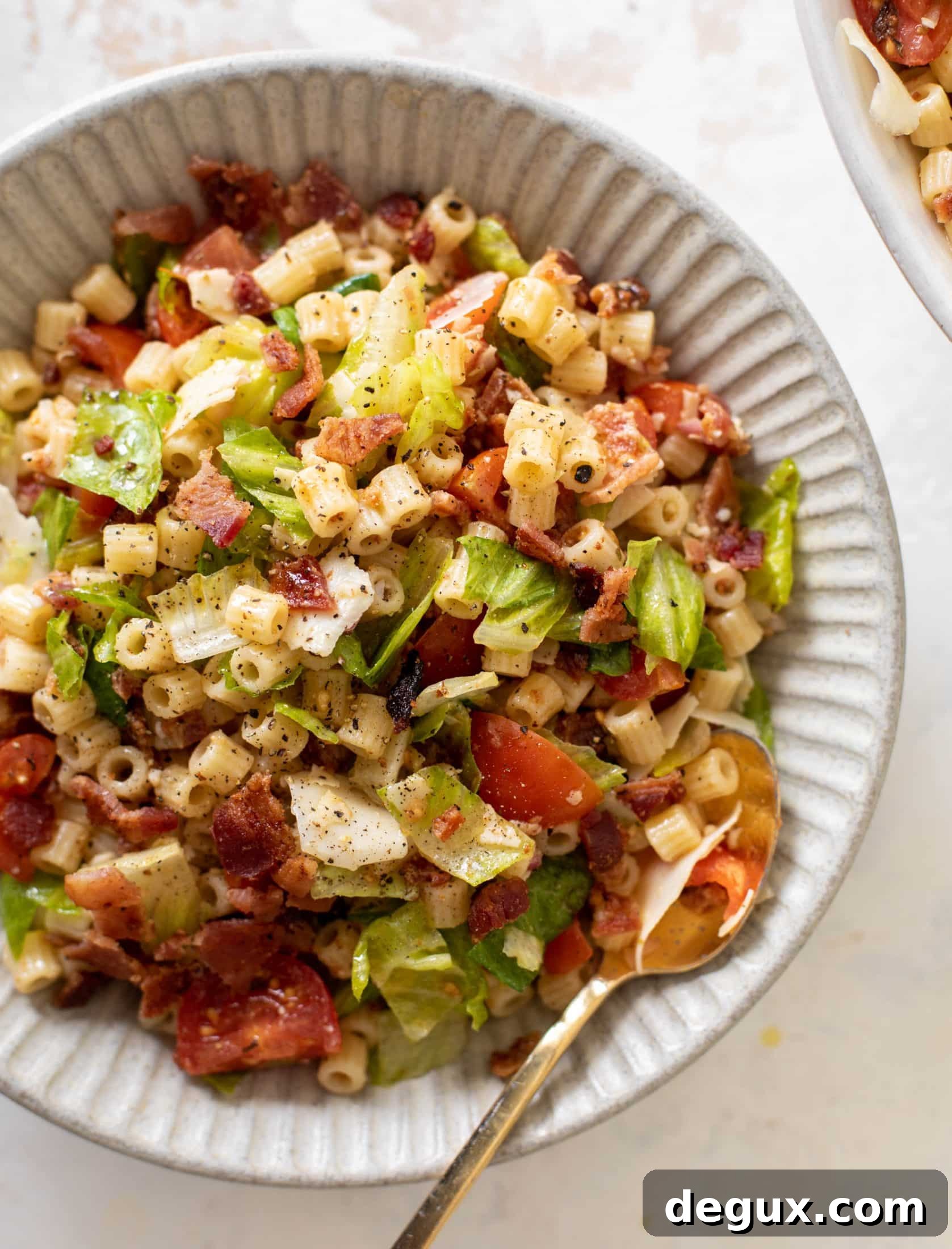 Chopped BLT Mini Pasta Salad Recipe 12 chopped BLT tiny pasta salad