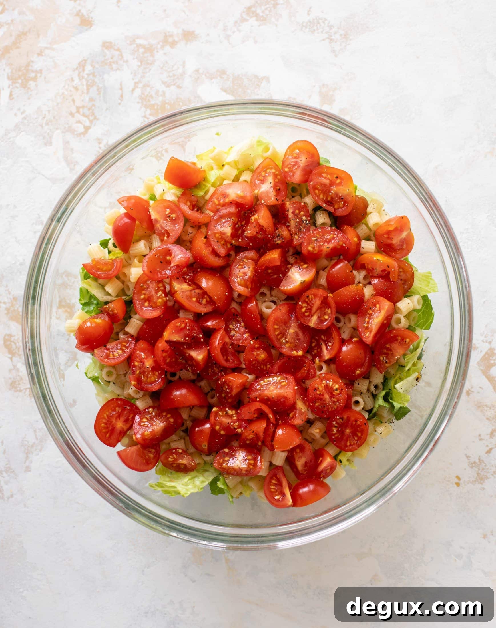 Chopped BLT Mini Pasta Salad Recipe 4 chopped BLT tiny pasta salad