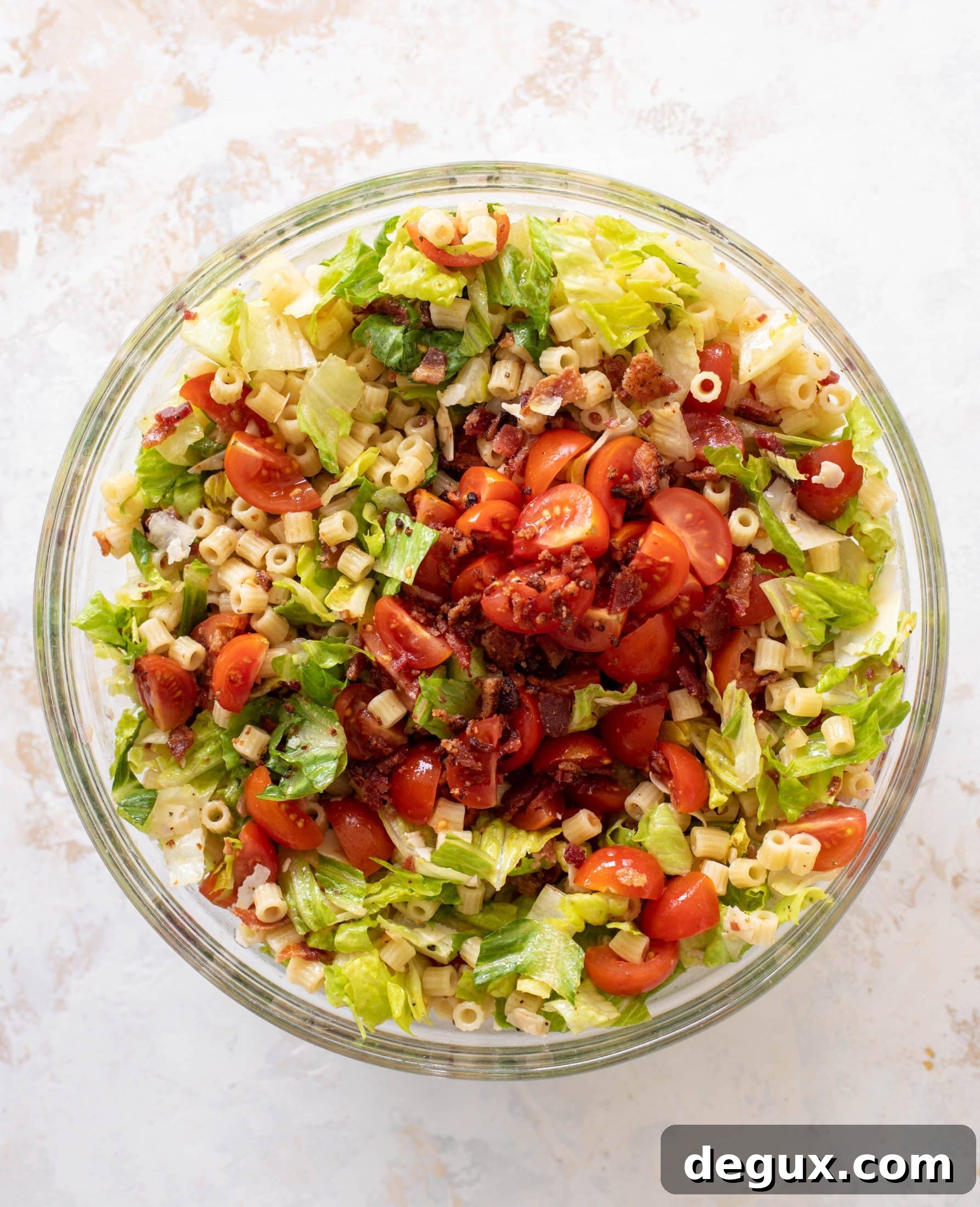 Chopped BLT Mini Pasta Salad Recipe 6 chopped BLT tiny pasta salad