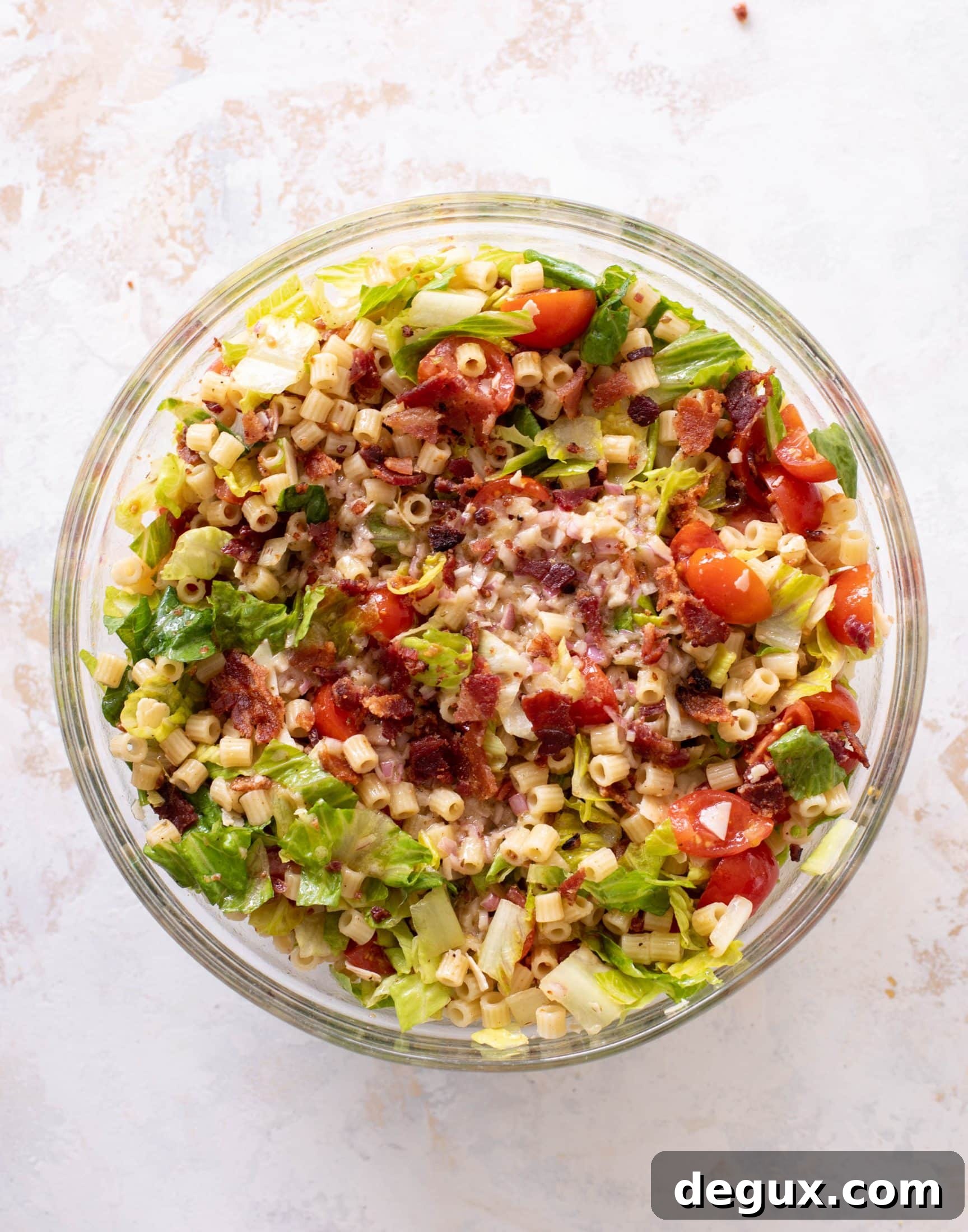 Chopped BLT Mini Pasta Salad Recipe 7 chopped BLT tiny pasta salad
