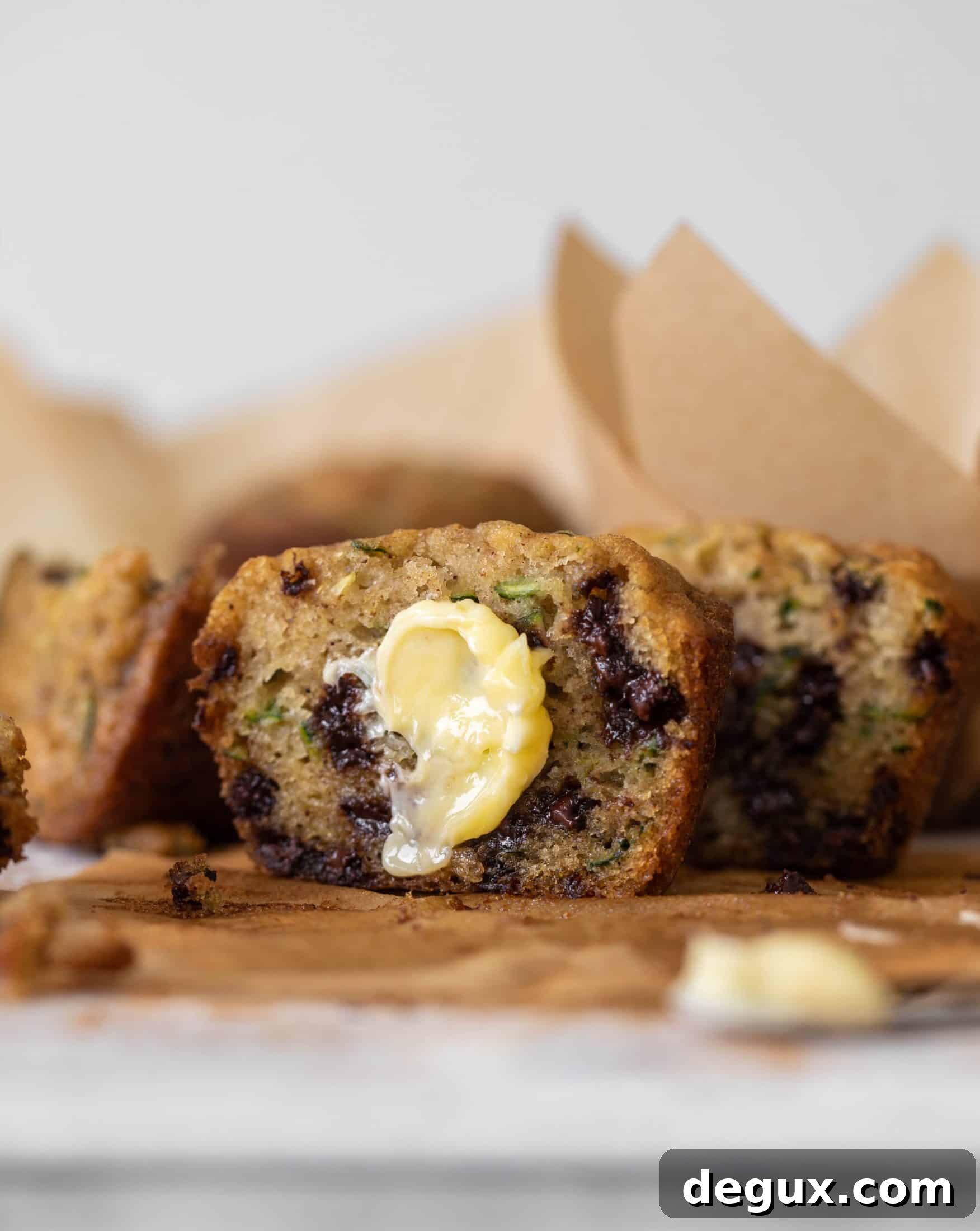 chocolate chip zucchini muffins