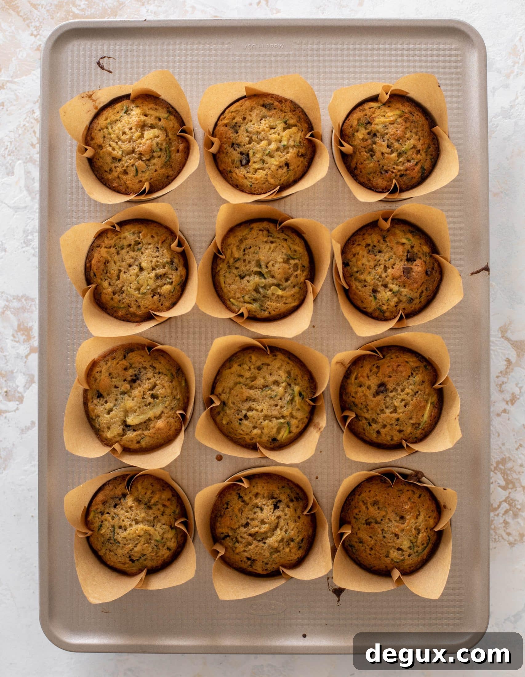 chocolate chip zucchini muffins