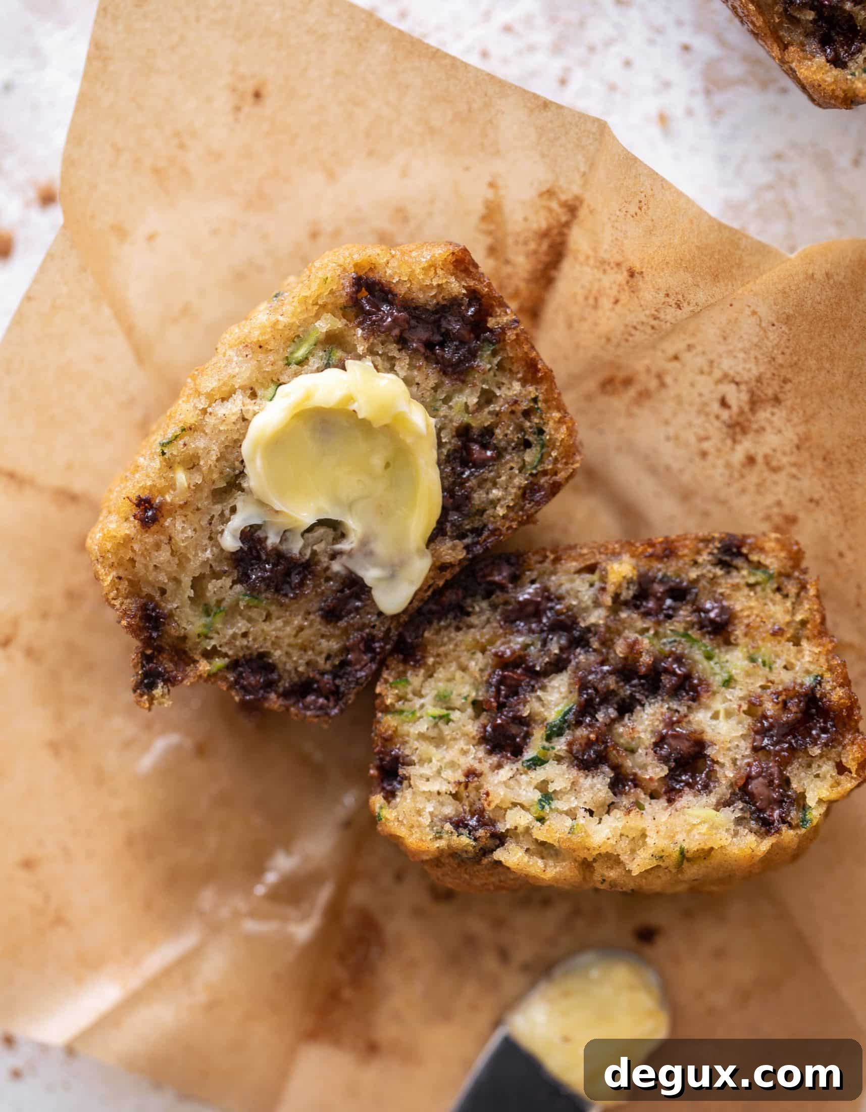 chocolate chip zucchini muffins